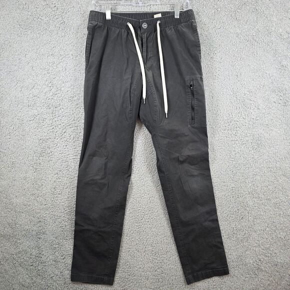Vuori Pants Men's Gray Charcoal Ripstop Climber Drawstring Joggers Size M v412 - Picture 1 of 12